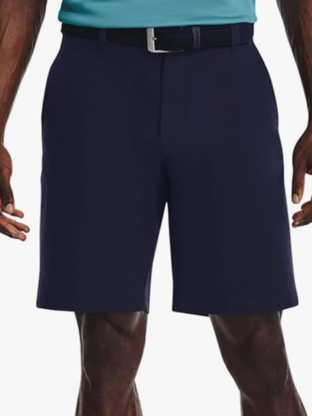Under Armour Navy Flat-Front Performance Golf Shorts
